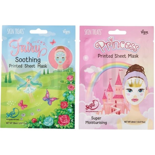 Skin Treats Printed Sheet Mask - Princess & Fairy's