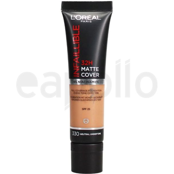 L'Oreal Infaillible 32H Matte Cover Foundation - 330 Neutral Undertone