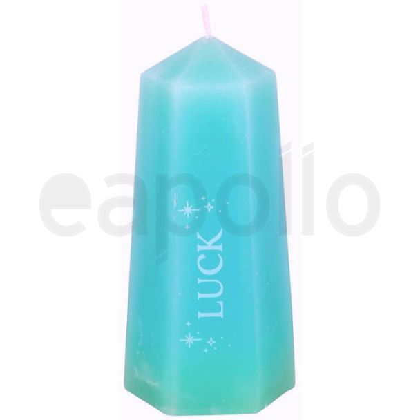 Luck Crystal Candle with Rough Green Aventurine