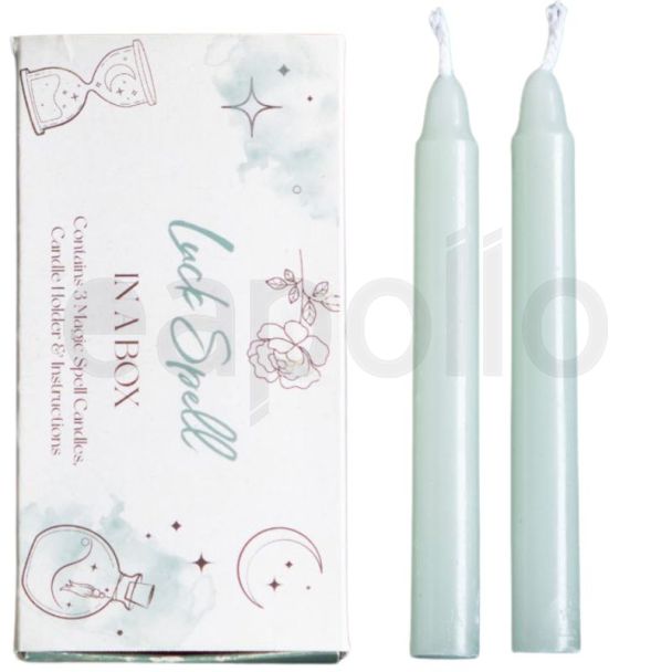 Luck Spell Candle Kit in Sliding Box - Pack of 3 (10.5cm)