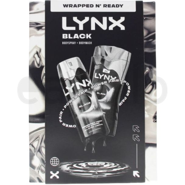 Lynx 2 pcs Gift Set - Black (Bodyspray & Body Wash)