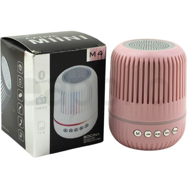M4 Portable Wireless Miini Speaker - Pink (90x70mm)