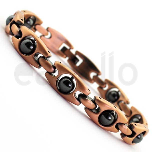Magnet Bracelet with 8 Magnets - Two Tone 