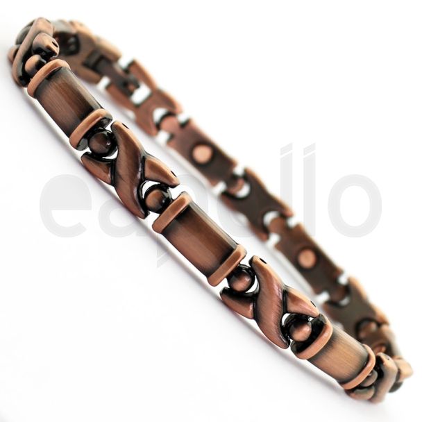 Magnet Bracelets with 7 Magnets - Cross with One Tone