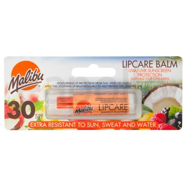 Malibu SPF 30 Lip Care Balm - Mango Flavour (5g)