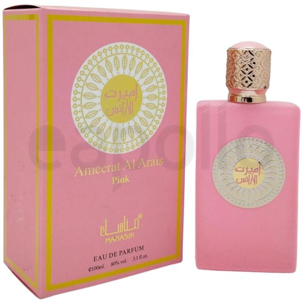 Manasik Ladies EDP Perfume 100ml - Ameerat Al Arais (Pink)