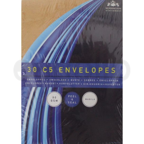 30pcs C5 Brown Letter Envelopes - Peel & Seal (228 x 162mm)