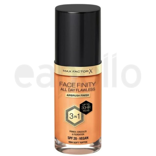 Wholesale Max Factor FaceFinity 3in1 Airbrush Finish Foundation - N84 Soft Toffee 