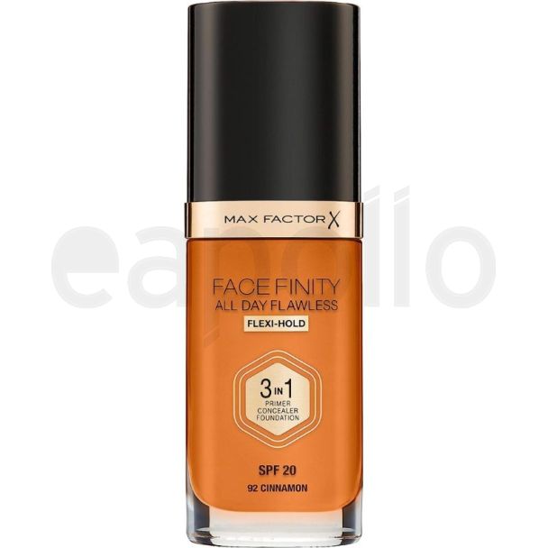 Wholesale Max Factor Facefinity 3in1 Flexi-Hold Foundation - Cinnamon 92