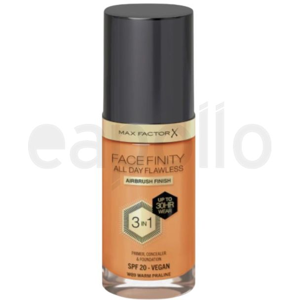 Max Factor Facefinity Flawless 3in1 Foundation - W89 Warm Praline