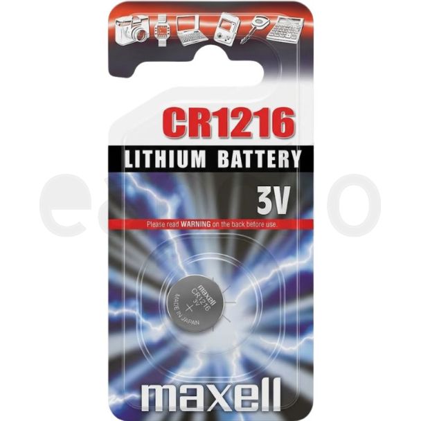 Maxell Lithium Batteries - CR1216 (3V)