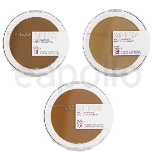 Wholesale Maybelline Superstay 16h Full Coverage Powder Foundation - Assorted 