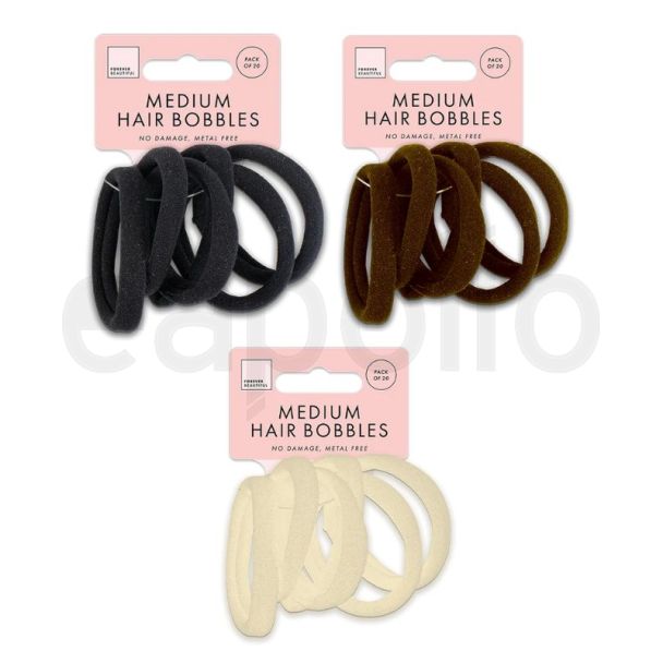 Medium Rolled Hair Elastics (5cm DIA x W1cm) - Assorted Colours