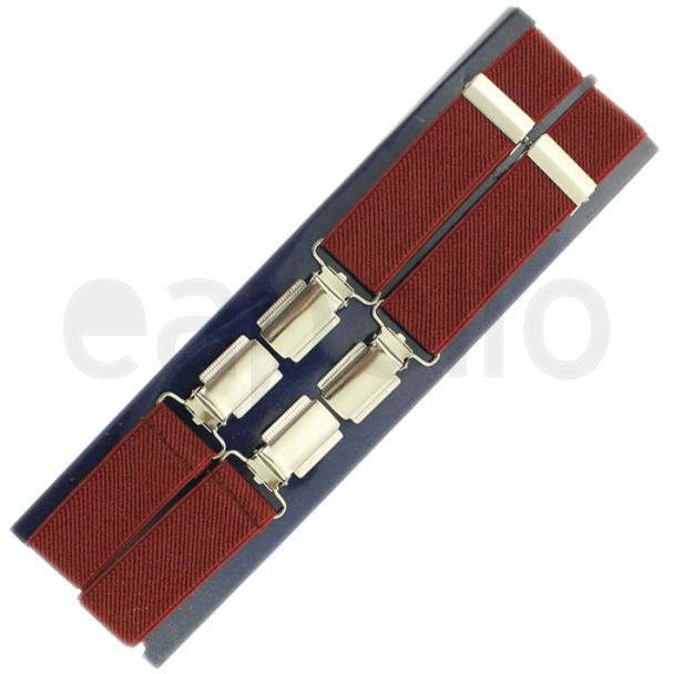 Men's Braces Wine 25mm Wide