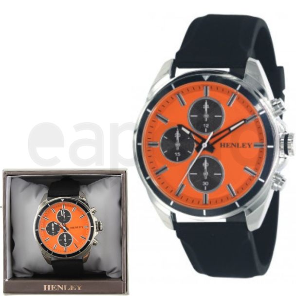 Wholesale Men's Henley Sports Polished Silicone Multi Eye Watch 