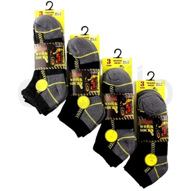 Men's Ultimate Trainer Work Socks (3 Pair Pack)