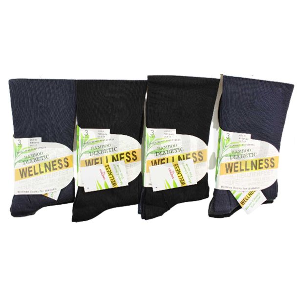 Mens Bamboo Diabetic Non-Elastic Socks