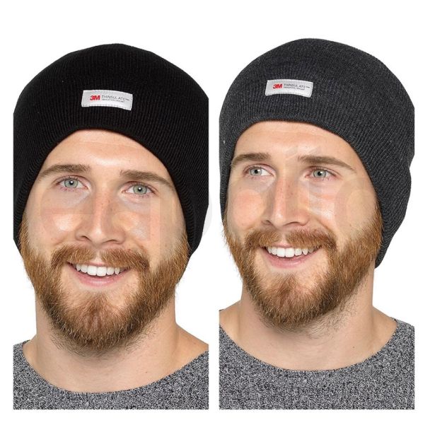 Mens Thinsulate Beanie Hat Without Turn Up  - Assorted Colours