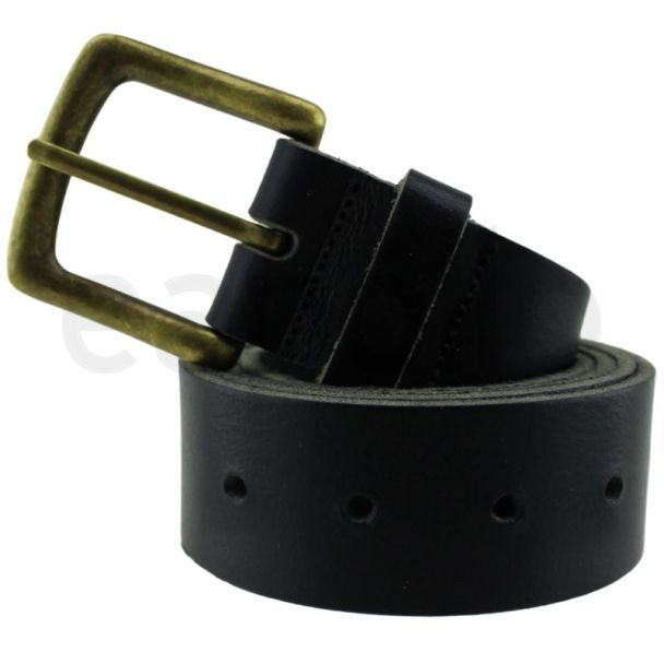 Men's Full Grain Extra Thick Leather Belts 1.5" Wide - Black (X Large)