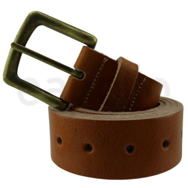 Men's Full Grain Extra Thick Leather Belts 1.5" Wide - Tan (X Large)