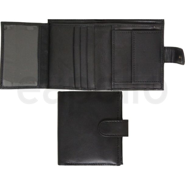 Mens RFID Protected Genuine Leather Wallet- Black Colour 
