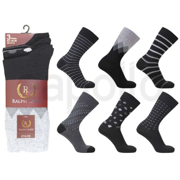 Men's Ralph Lewis Socks - Assorted Designs 