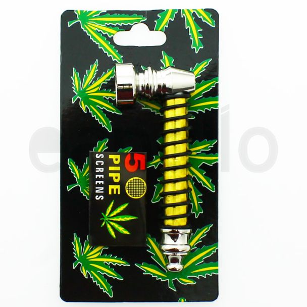 Wholesale Metal Pipes Spiral Design Assorted 8.5 cm