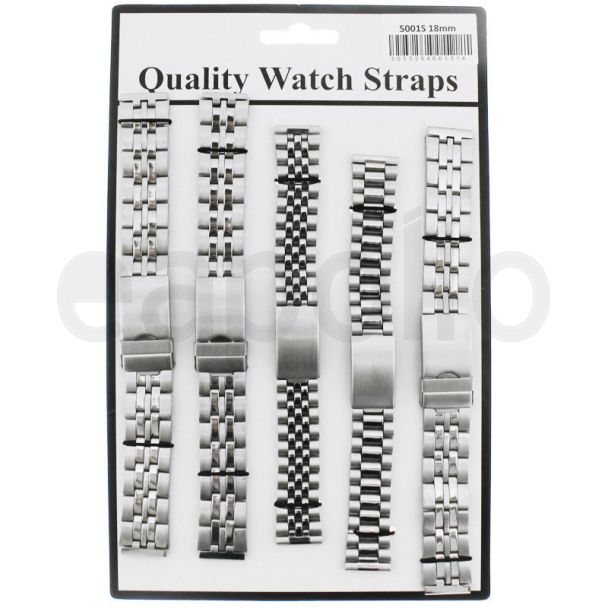 Metal Bracelets Watch Straps - Silver