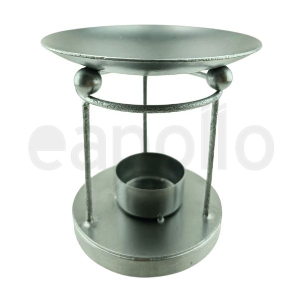 Silver Metal Oil Burner - Design (J-11 E)