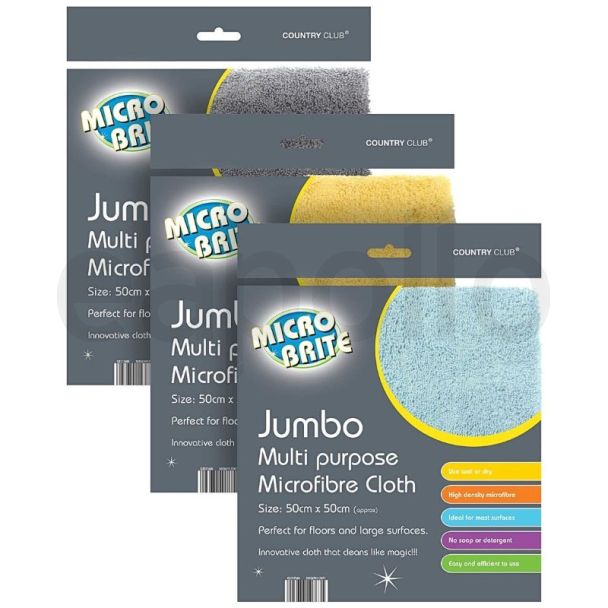 MICRO BRITE Jumbo Multi - Purpose Microfibre Cloths