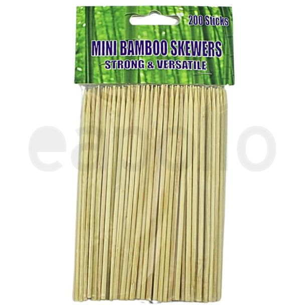 Mini Bamboo Skewers – (200 Pack)