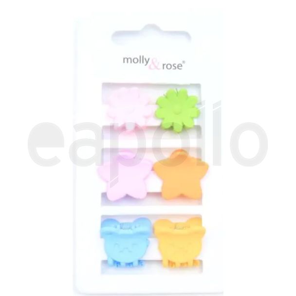 Mini Clamps - Assorted Design & Colours (2cm)