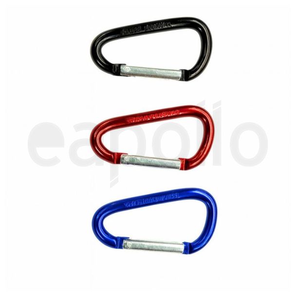 Mini D Shape Carabiner Accessory 3 Pack- Assorted Colours 