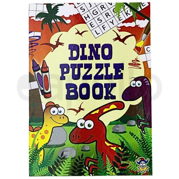 Kids Dinosaur Activity Puzzle Books for Travel and Favour Bags (10.5x14.5cm)