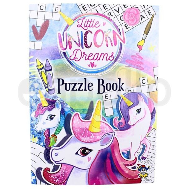 Kids Unicorn Activity Puzzle Books - Pocket size for travel and Favour Bags (10.5x14.5cm)