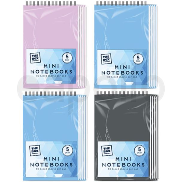 Mini Wiro Notebooks- Assorted Colours 