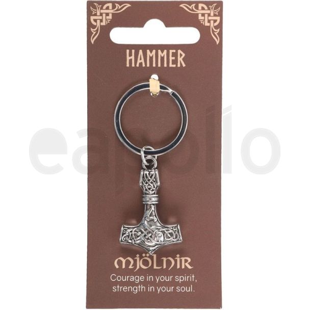 Mjölnir Hammer Alloy Keyring Charm