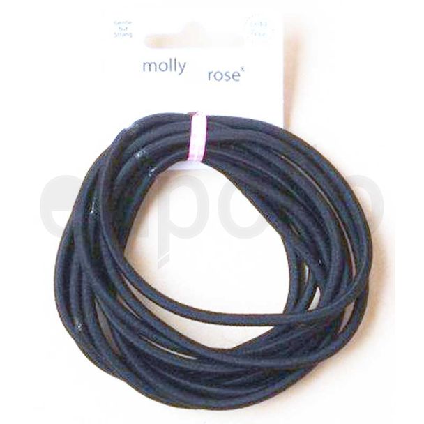Molly & Rose Black Extra Long Elastics-7cm