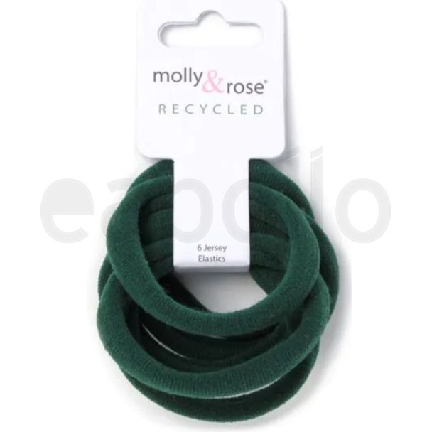 Molly & Rose Bottle Green Jersey Elastics (1cm) 