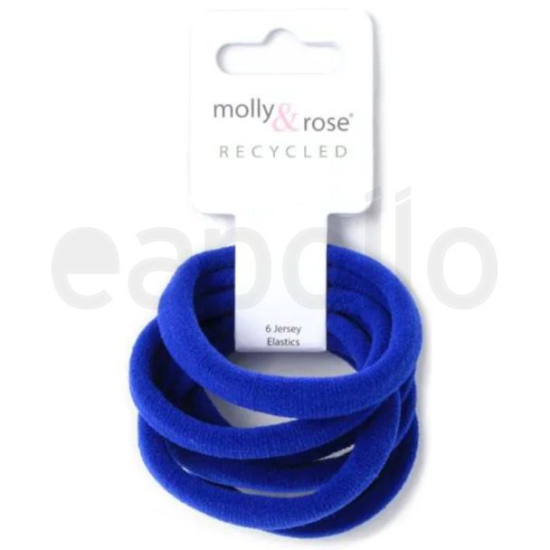 Molly & Rose Royal Blue jersey Elastics (1cm) 