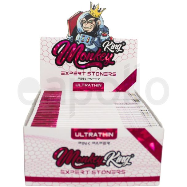 Monkey King -King Size Ultra Thin Rolling Paper -Pink
