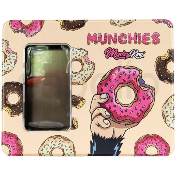 Monkey King Large Metal Storage Box - Munchies (19.5cm x 15.5cm x 4.5cm)