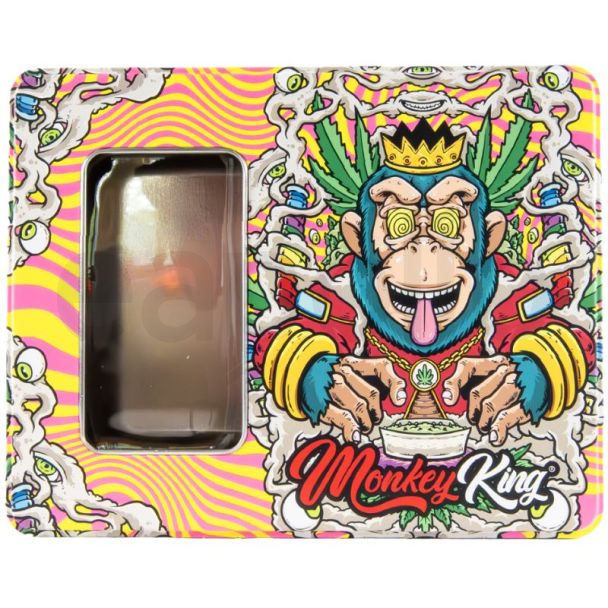 Monkey King Large Metal Storage Box - Psychedelic ( 195mm x 155mm x 45mm)
