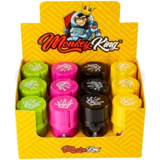 Monkey King Plastic Handmuller Storage/Stash Pots - (4.5 x9cm) Assorted 