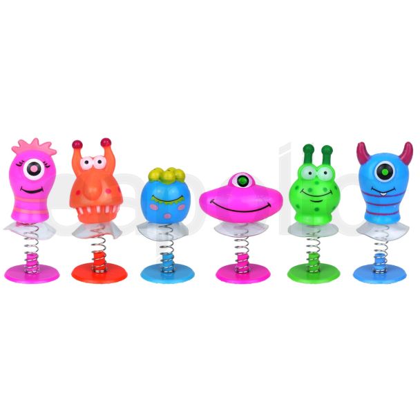 Monster Jump Up Mini Toys Pocket Sized (4-5cm) - Assorted Colours Designs