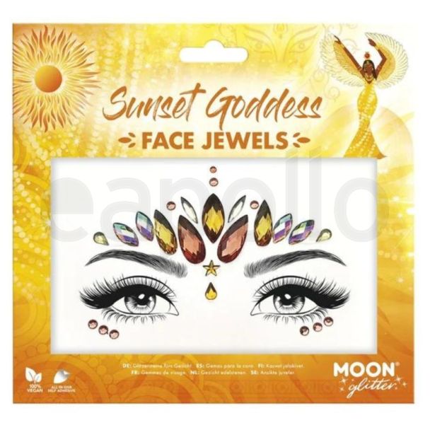 Wholesale Moon Glitter Face Jewels - Sunset Goddess 
