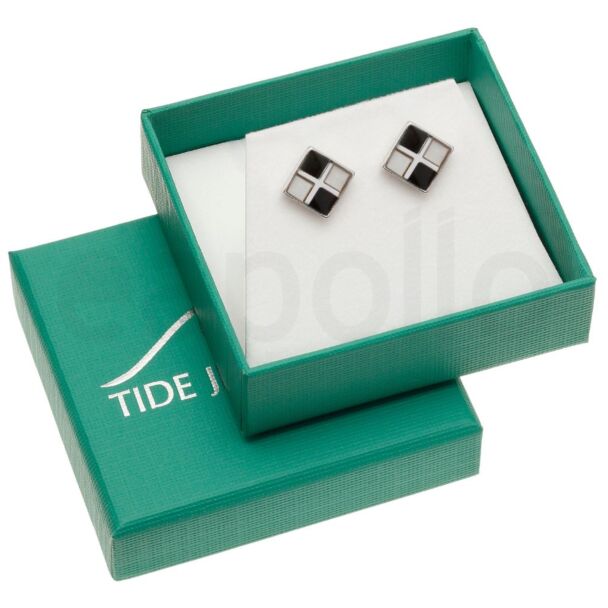 Mother of Pearl Shell Chequerboard  Stud Earrings