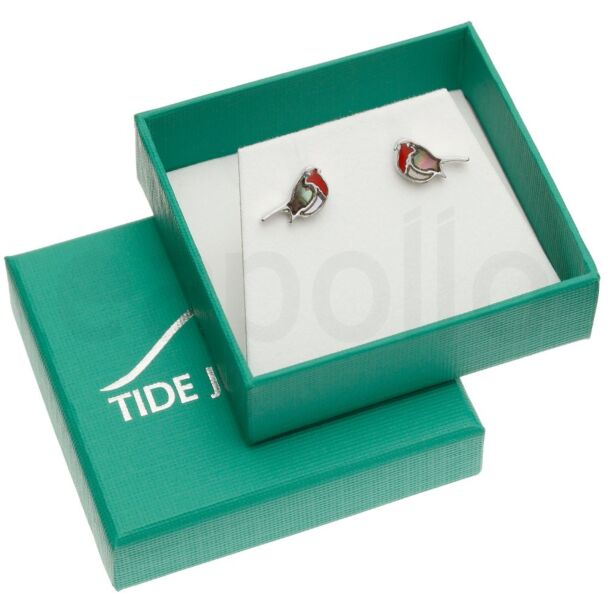 Paua Shell and Mother of Pearl Natural Robin Stud Earrings