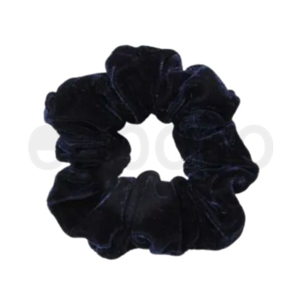 Navy Velvet Scrunchie (10cm) 
