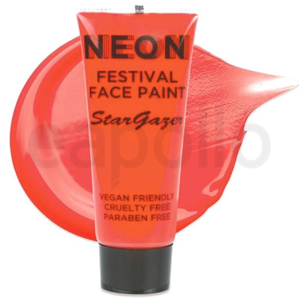 Stargazer Face & Body Paint - Neon Red